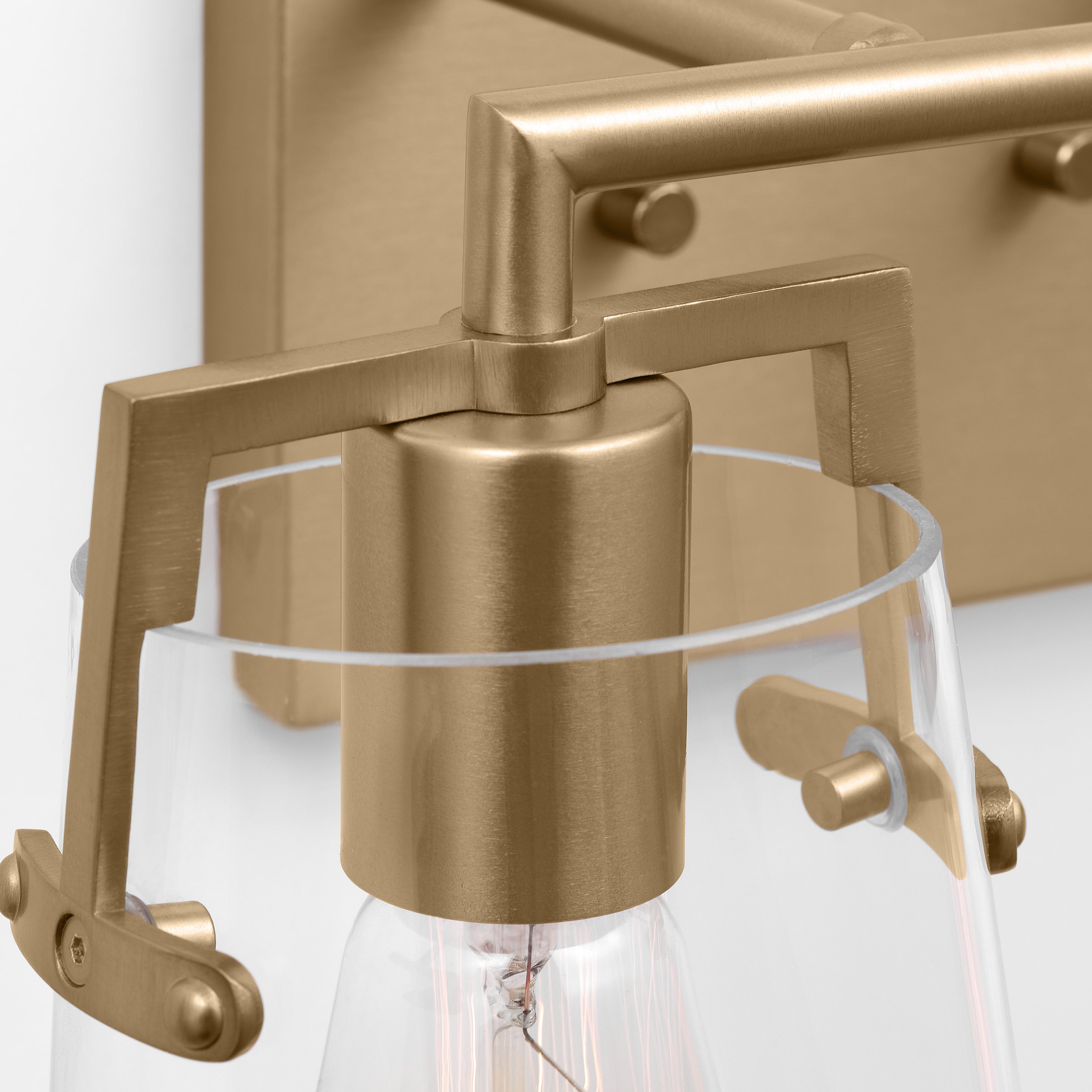 Crofton 2 - Light Vanity Satin Brass
