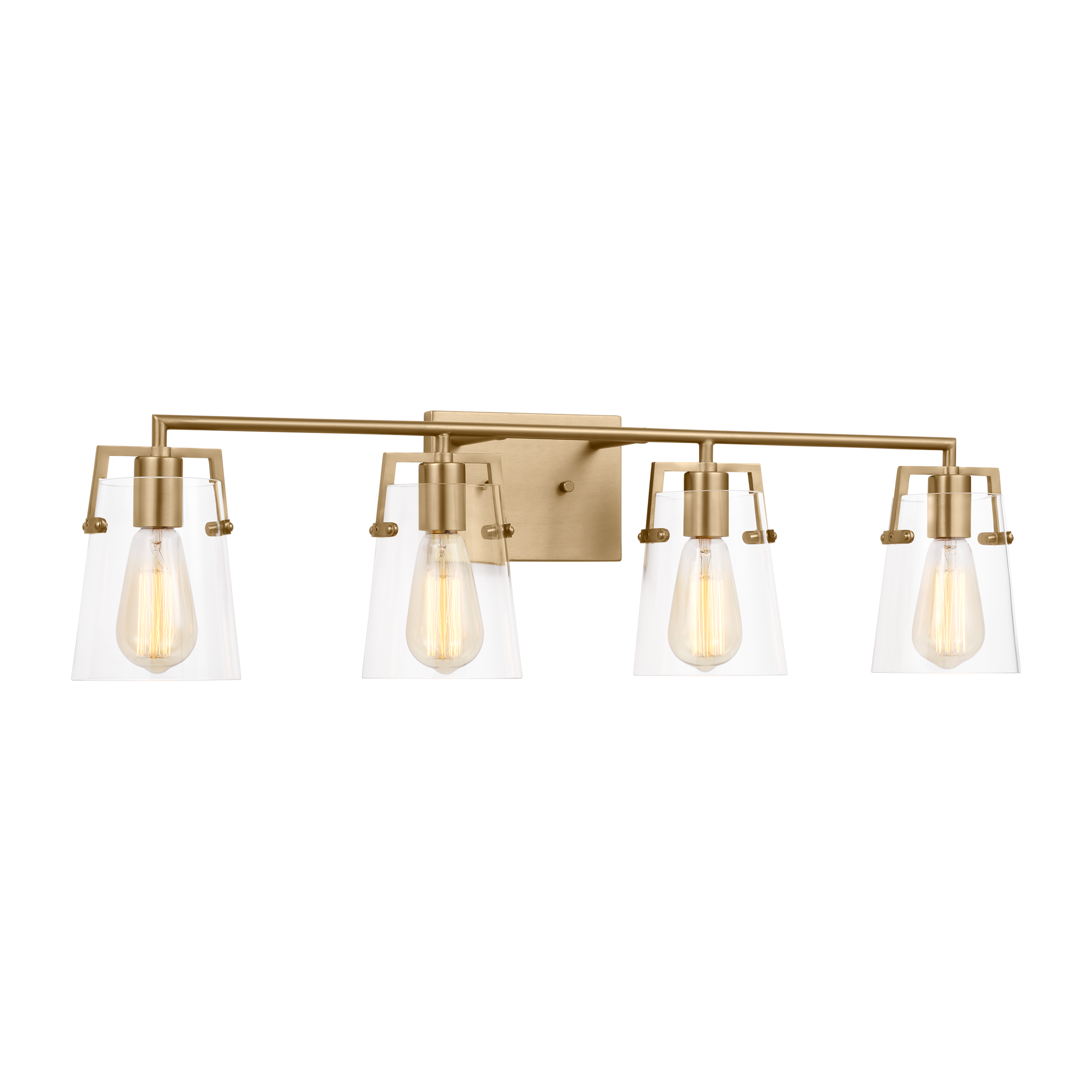 Crofton 4 - Light Vanity Satin Brass