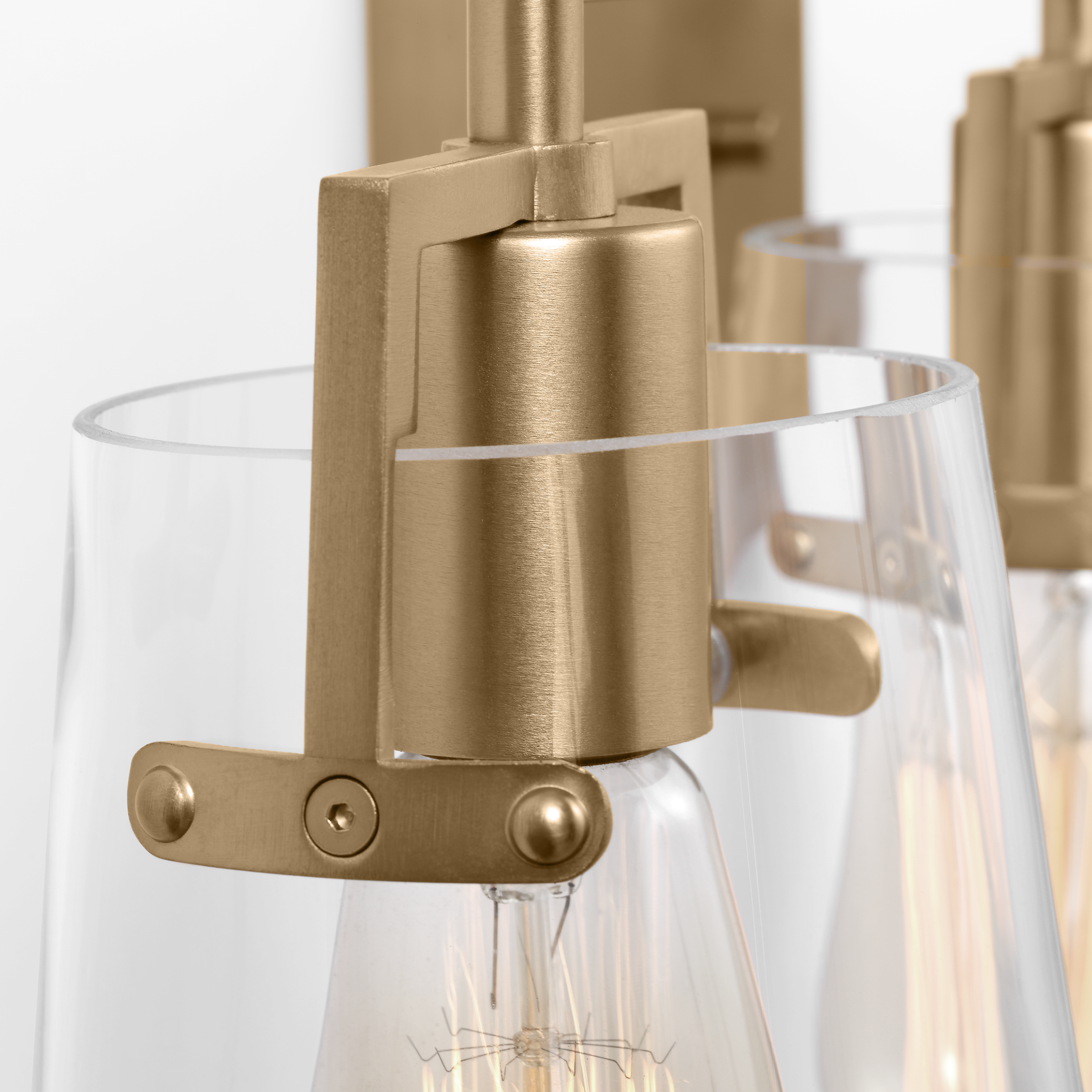 Crofton 4 - Light Vanity Satin Brass