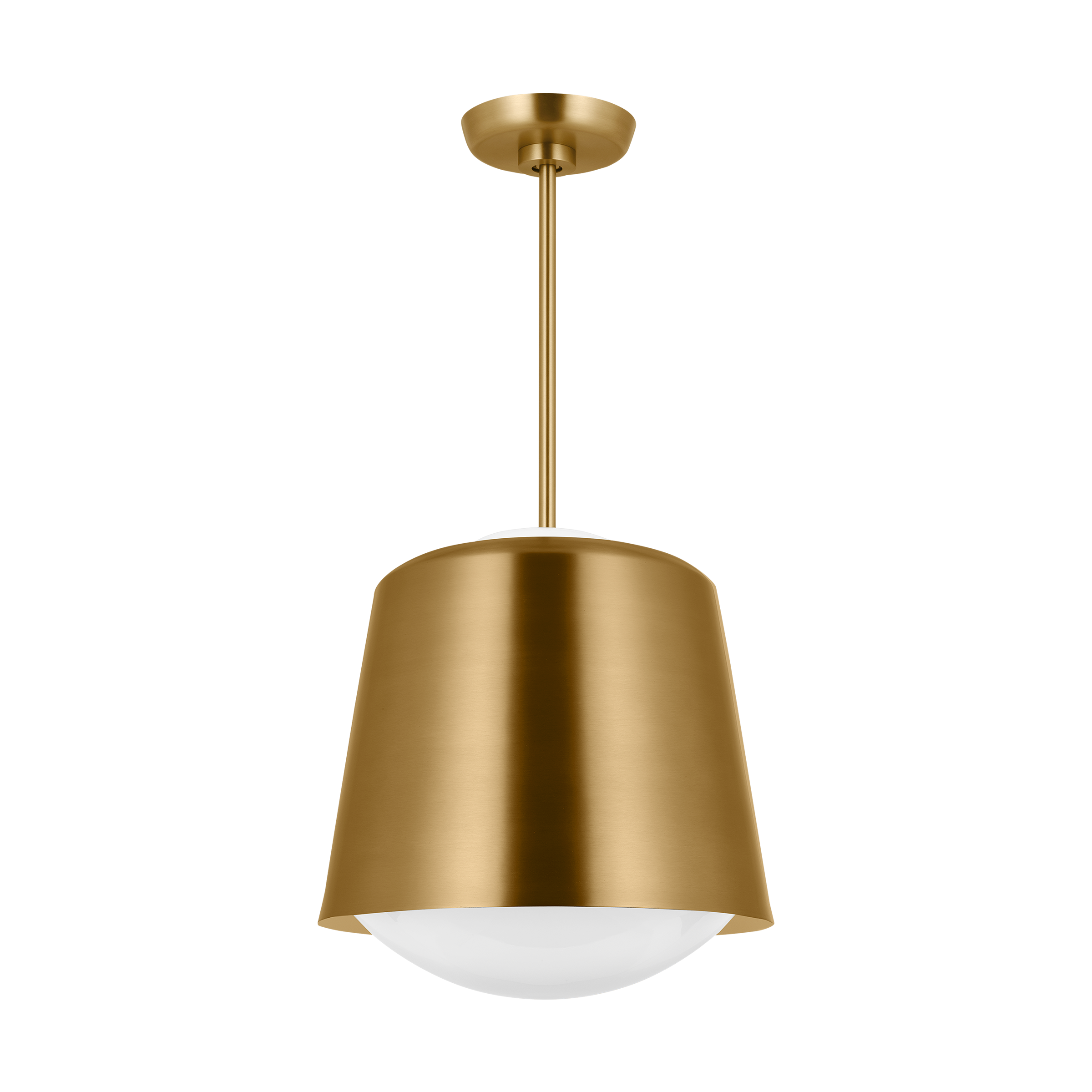 Draper Small Pendant Burnished Brass