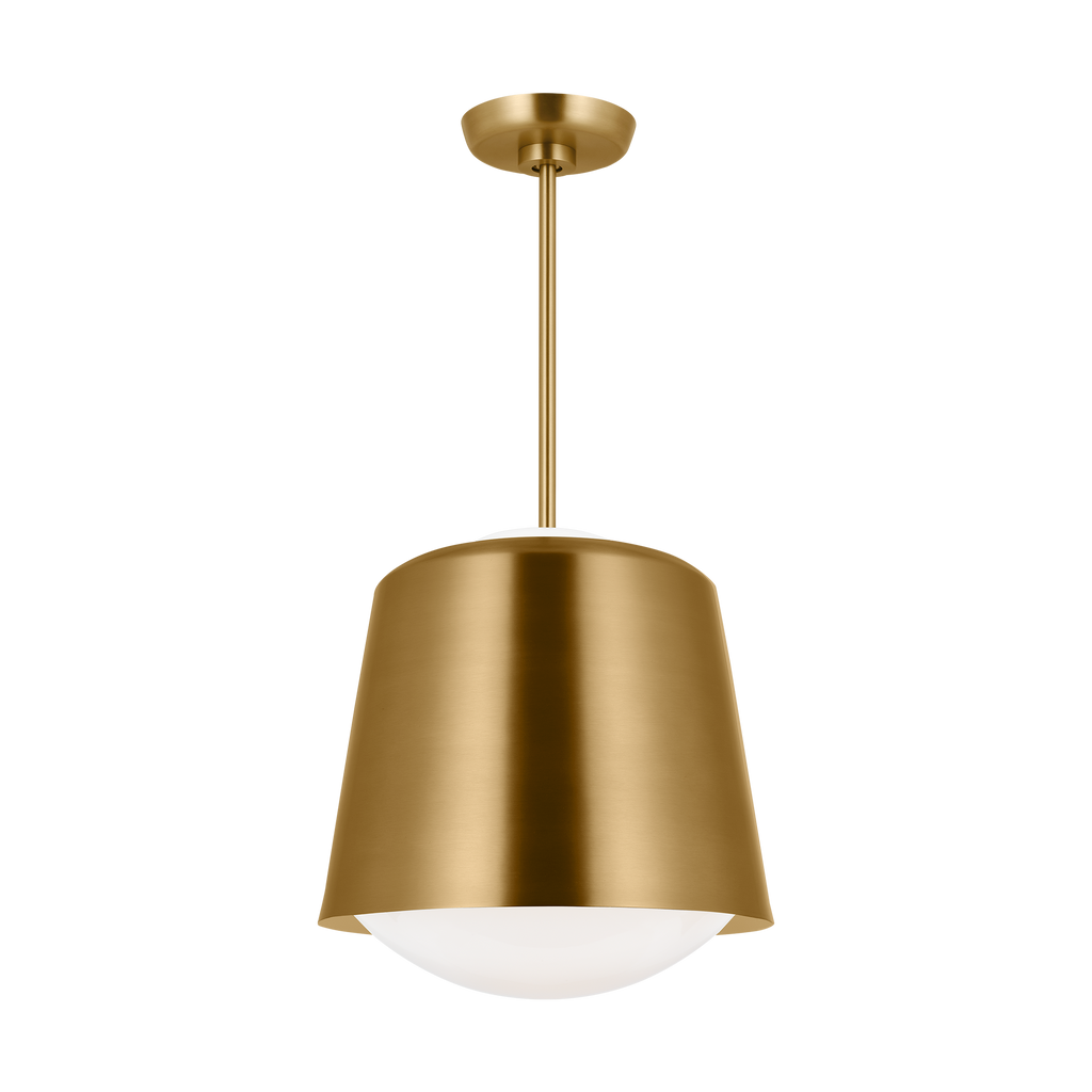Draper Small Pendant Burnished Brass