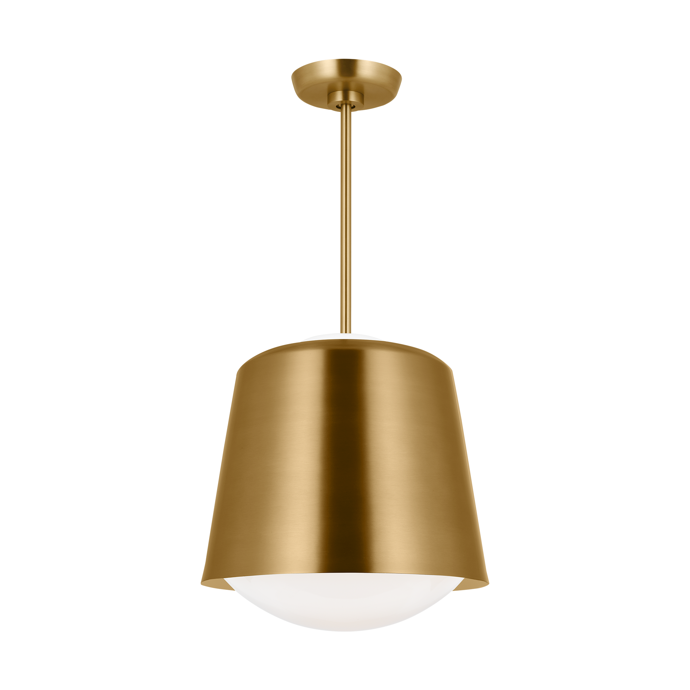Draper Small Pendant Burnished Brass
