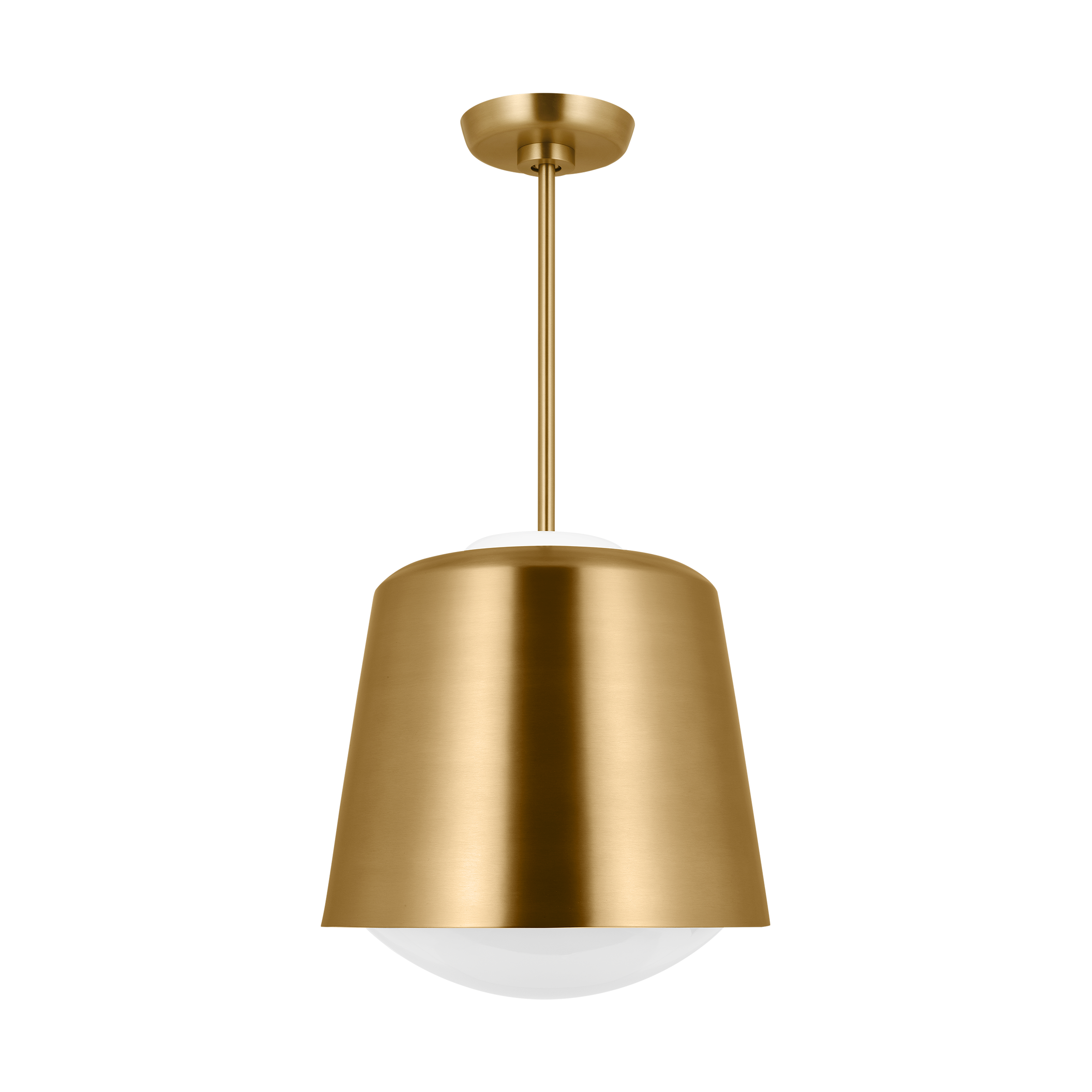 Draper Small Pendant Burnished Brass
