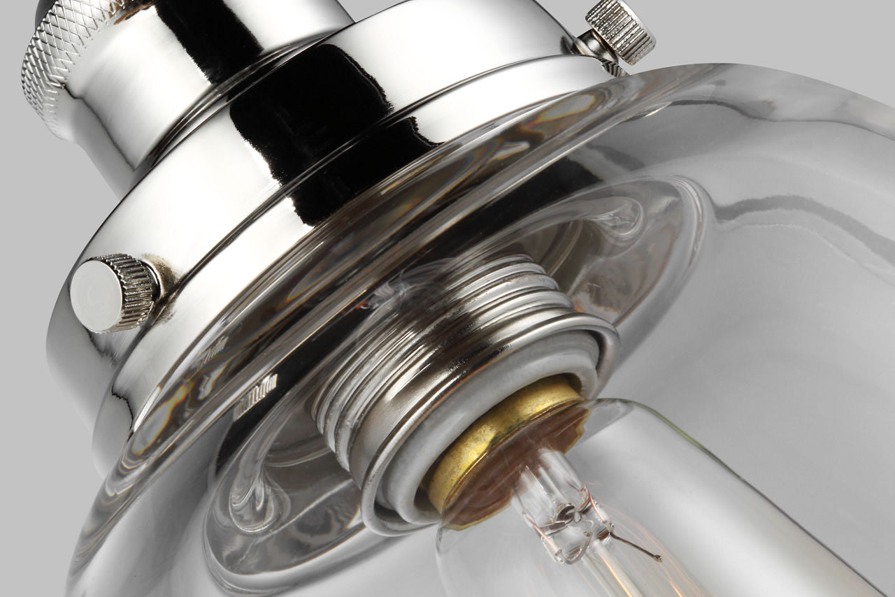 Baskin Dome Pendant | Polished Nickel