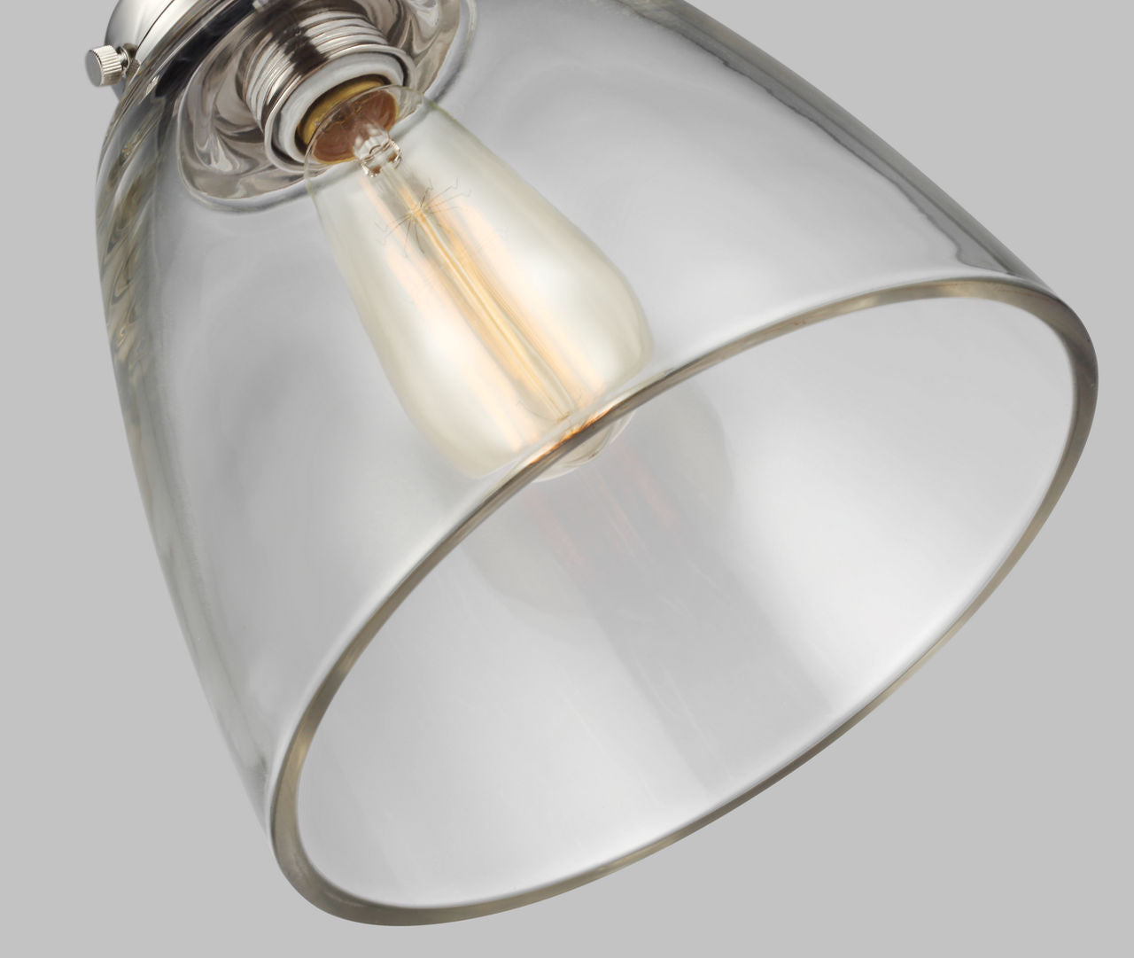 Baskin Dome Pendant | Polished Nickel