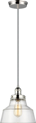 Baskin Chimney Pendant | Polished Nickel