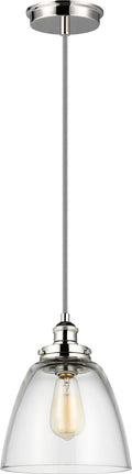 Baskin Dome Pendant | Polished Nickel
