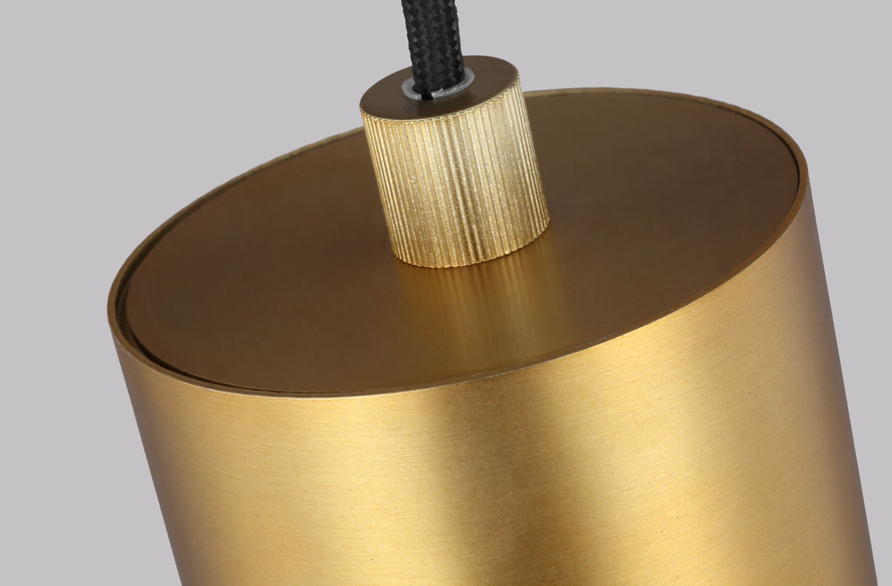Brynne Small LED Pendant Burnished Brass Bulbs Included