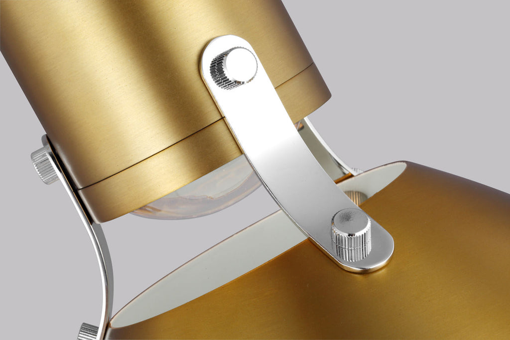 Brynne Small LED Pendant Burnished Brass Bulbs Included