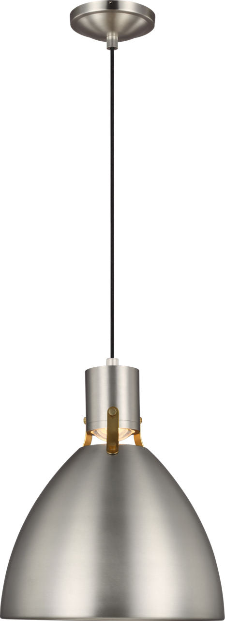 Brynne Small LED Pendant Satin Nickel Bulbs Included
