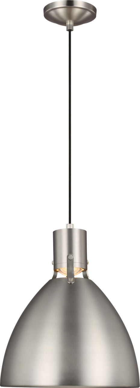 Brynne Small LED Pendant Satin Nickel Bulbs Included