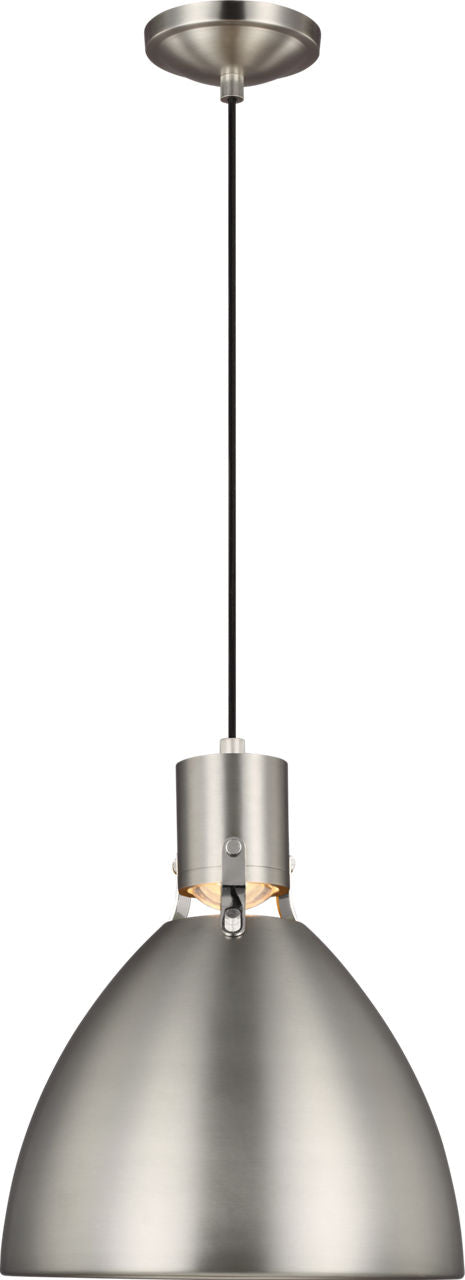 Brynne Small LED Pendant Satin Nickel Bulbs Included