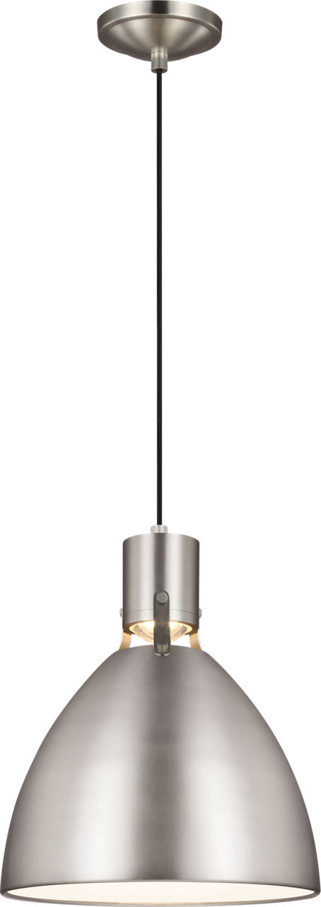 Brynne Small LED Pendant Satin Nickel Bulbs Included