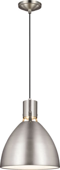 Brynne Small LED Pendant Satin Nickel Bulbs Included
