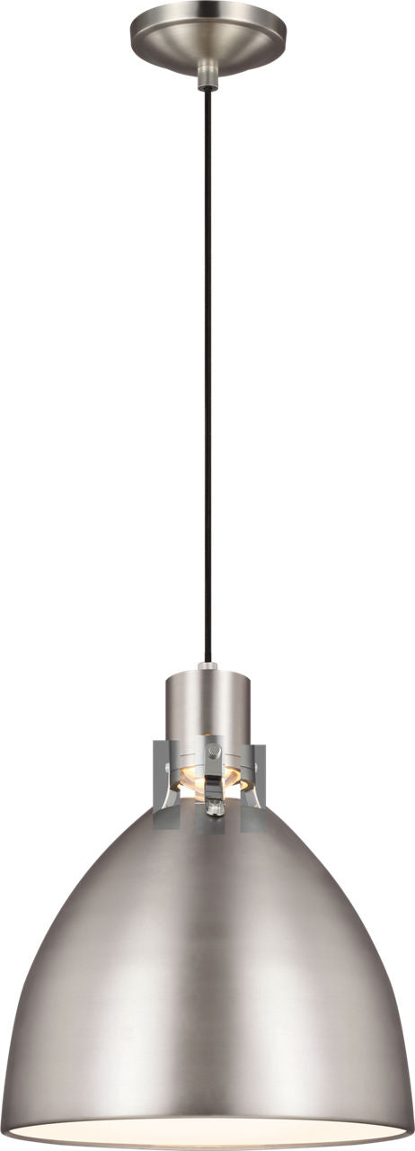 Brynne Small LED Pendant Satin Nickel Bulbs Included