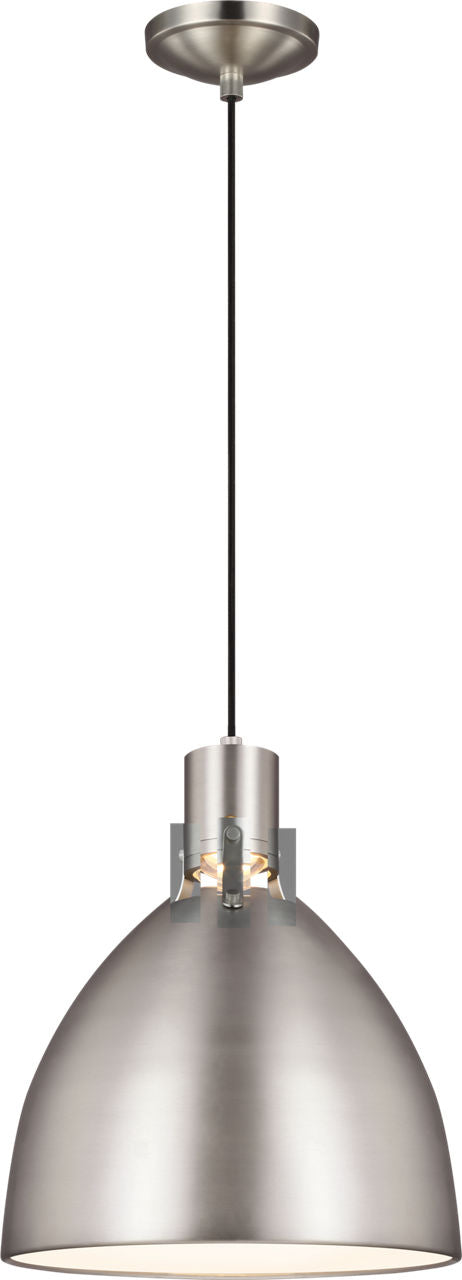 Brynne Small LED Pendant Satin Nickel Bulbs Included