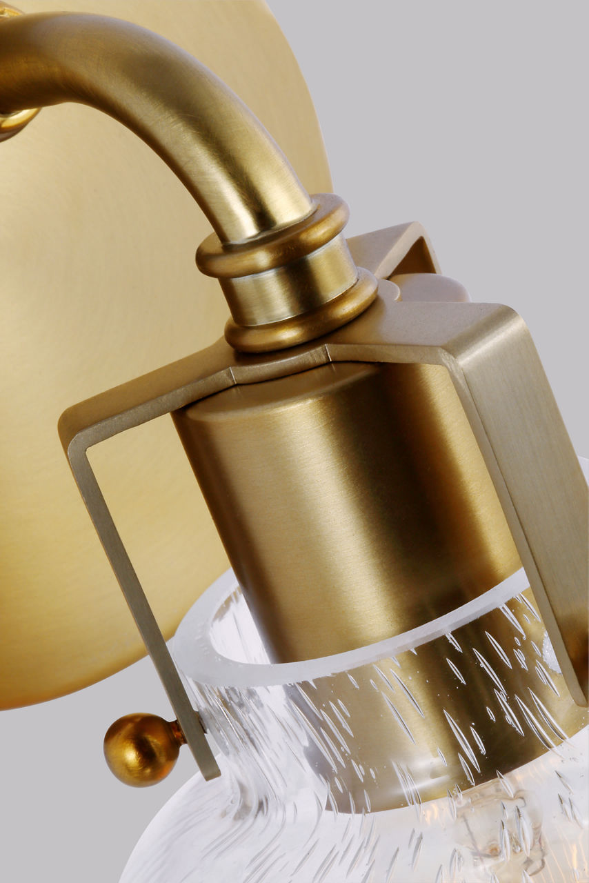 Clara 1 - Light Sconce | Burnished Brass
