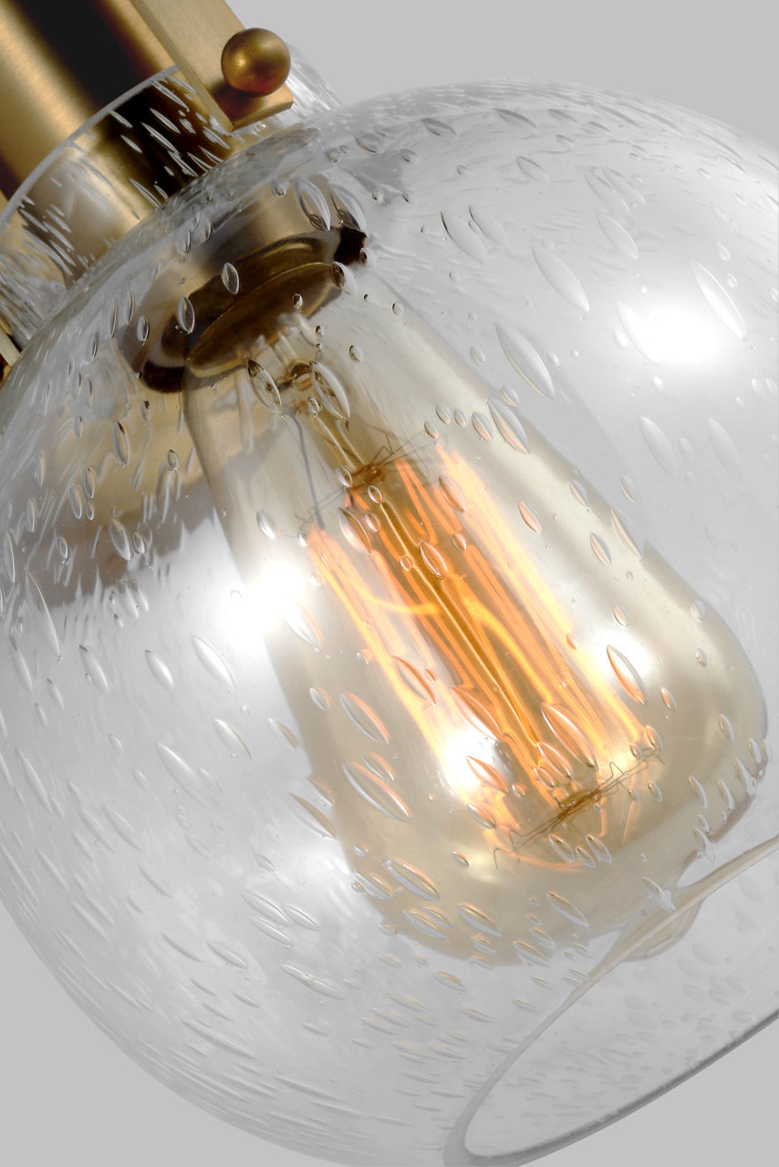 Clara 1 - Light Sconce | Burnished Brass