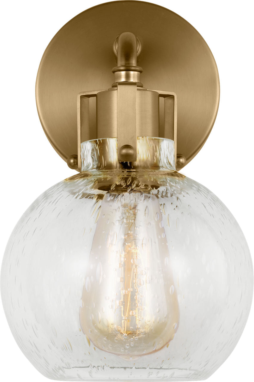 Clara 1 - Light Sconce | Burnished Brass