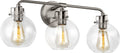 Clara 3 - Light Vanity | Satin Nickel
