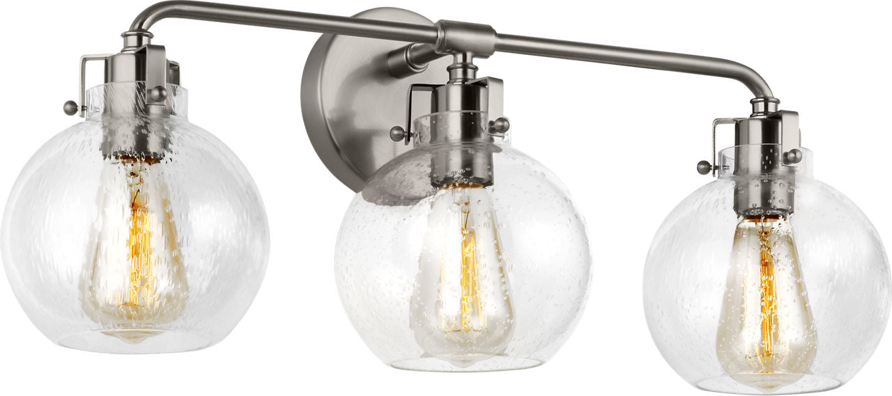 Clara 3 - Light Vanity | Satin Nickel