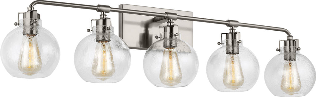 Clara 5 - Light Vanity | Satin Nickel