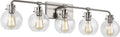 Clara 5 - Light Vanity | Satin Nickel