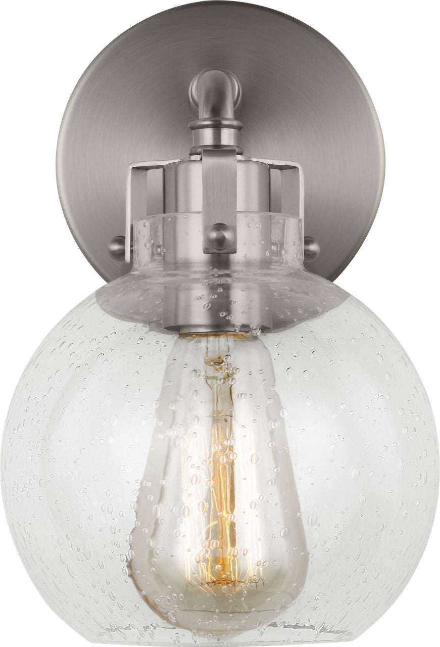 Clara 1 - Light Sconce | Satin Nickel