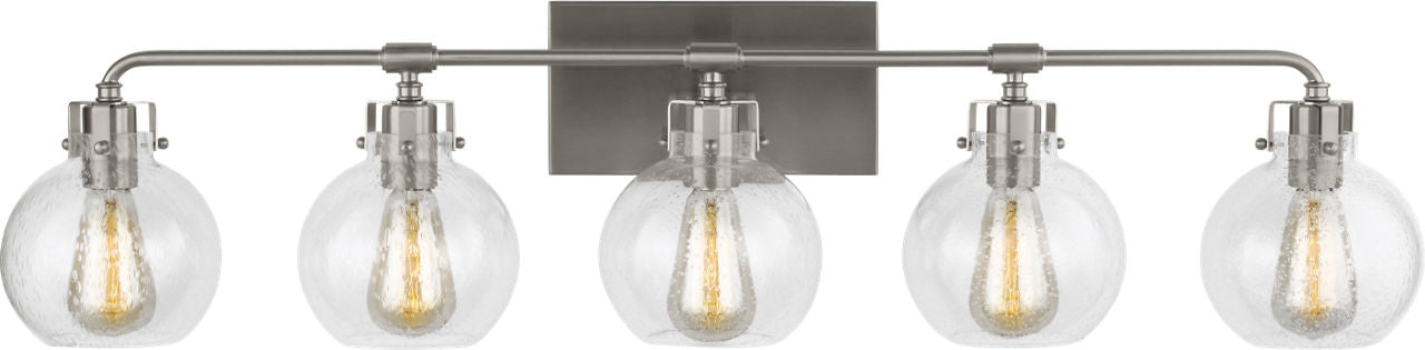Clara 5 - Light Vanity | Satin Nickel