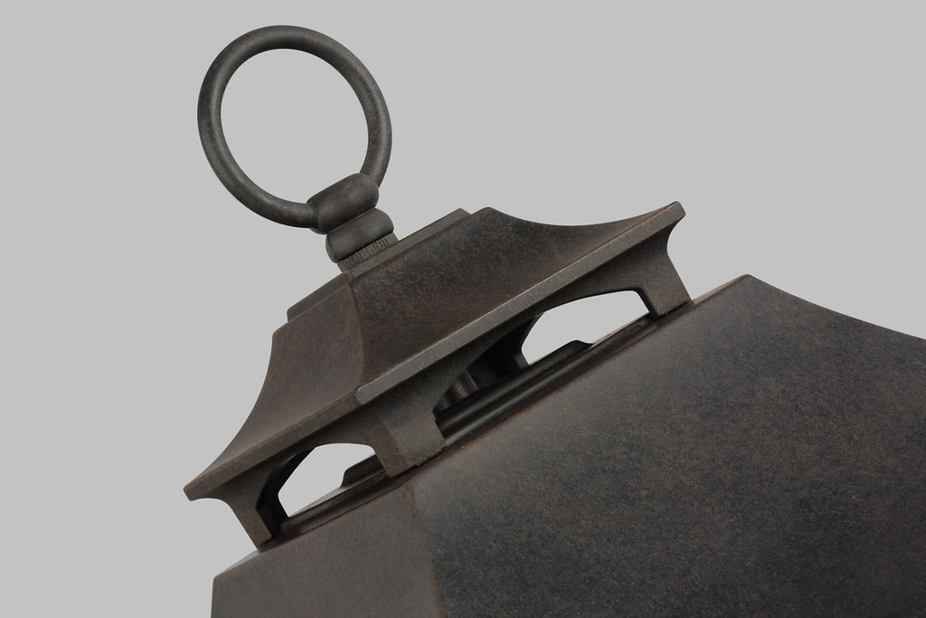 Galena Small Post Lantern Sable
