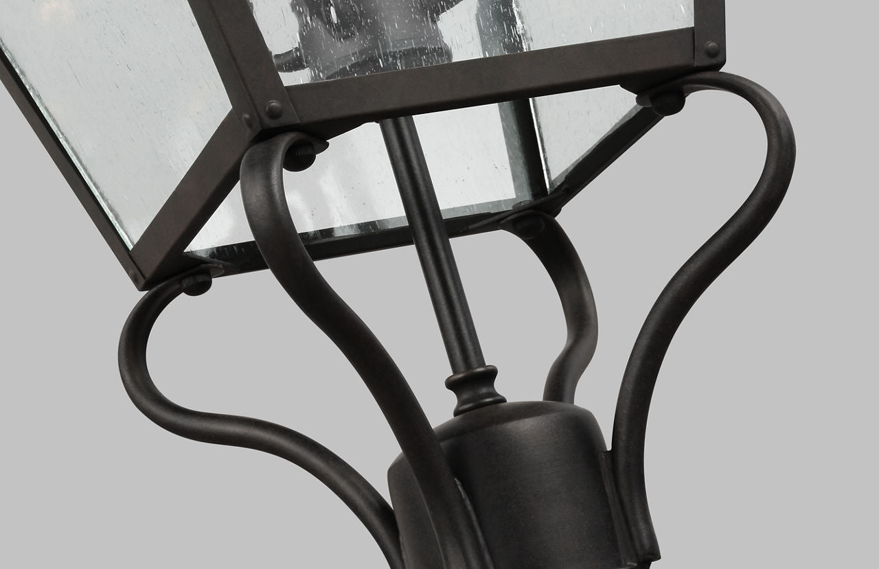 Galena Large Post Lantern Sable