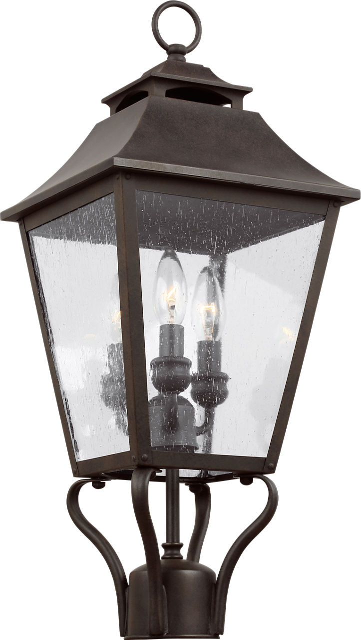 Galena Small Post Lantern Sable