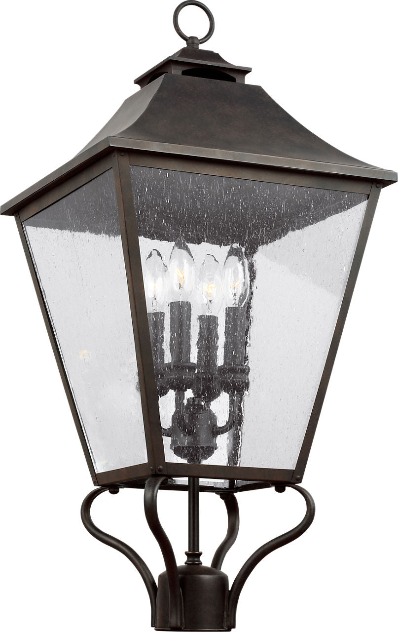 Galena Large Post Lantern Sable