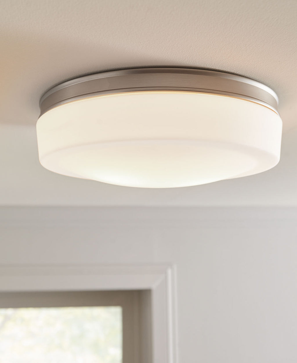 Issen Flush Mount Satin Nickel