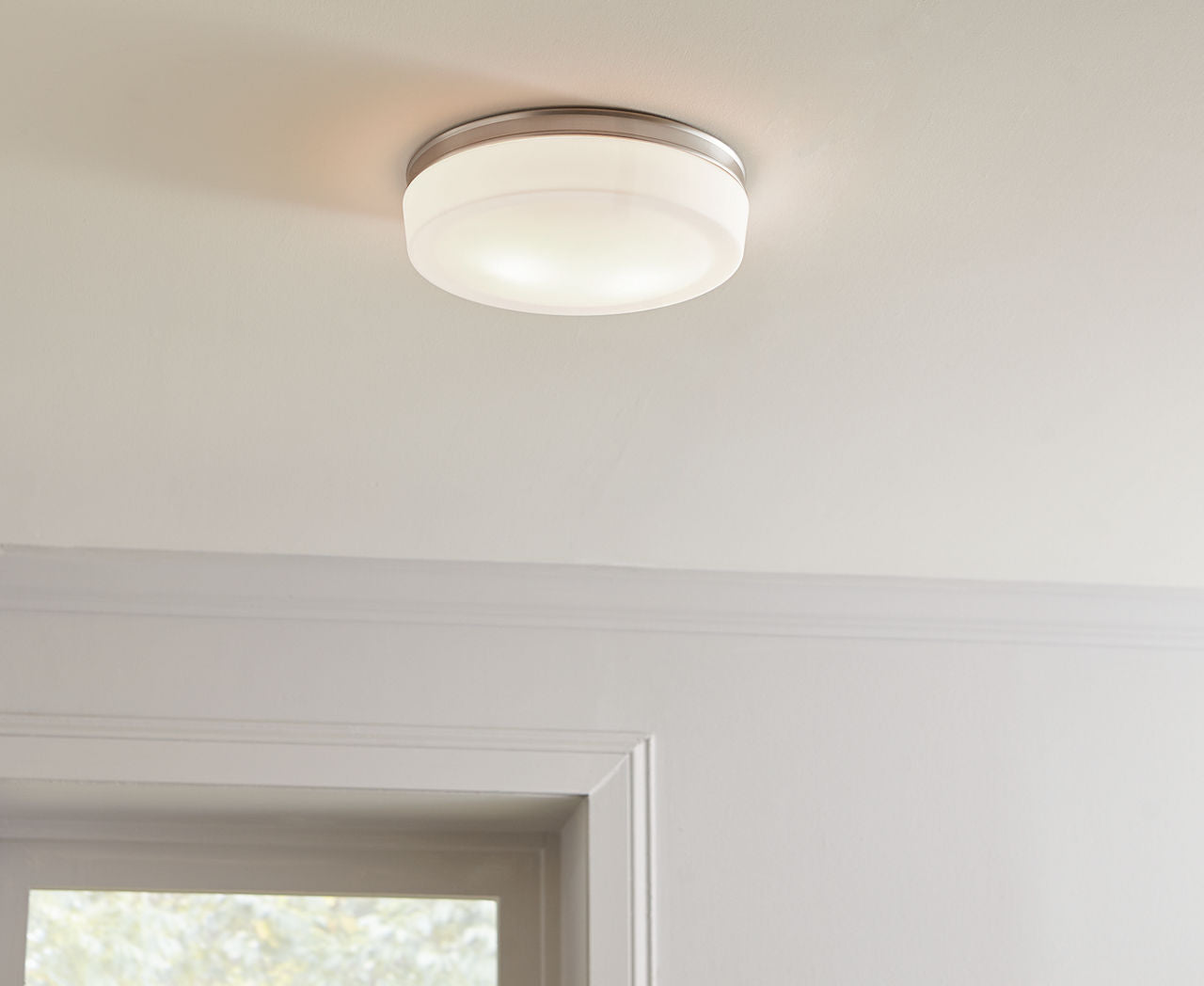 Issen Flush Mount Satin Nickel