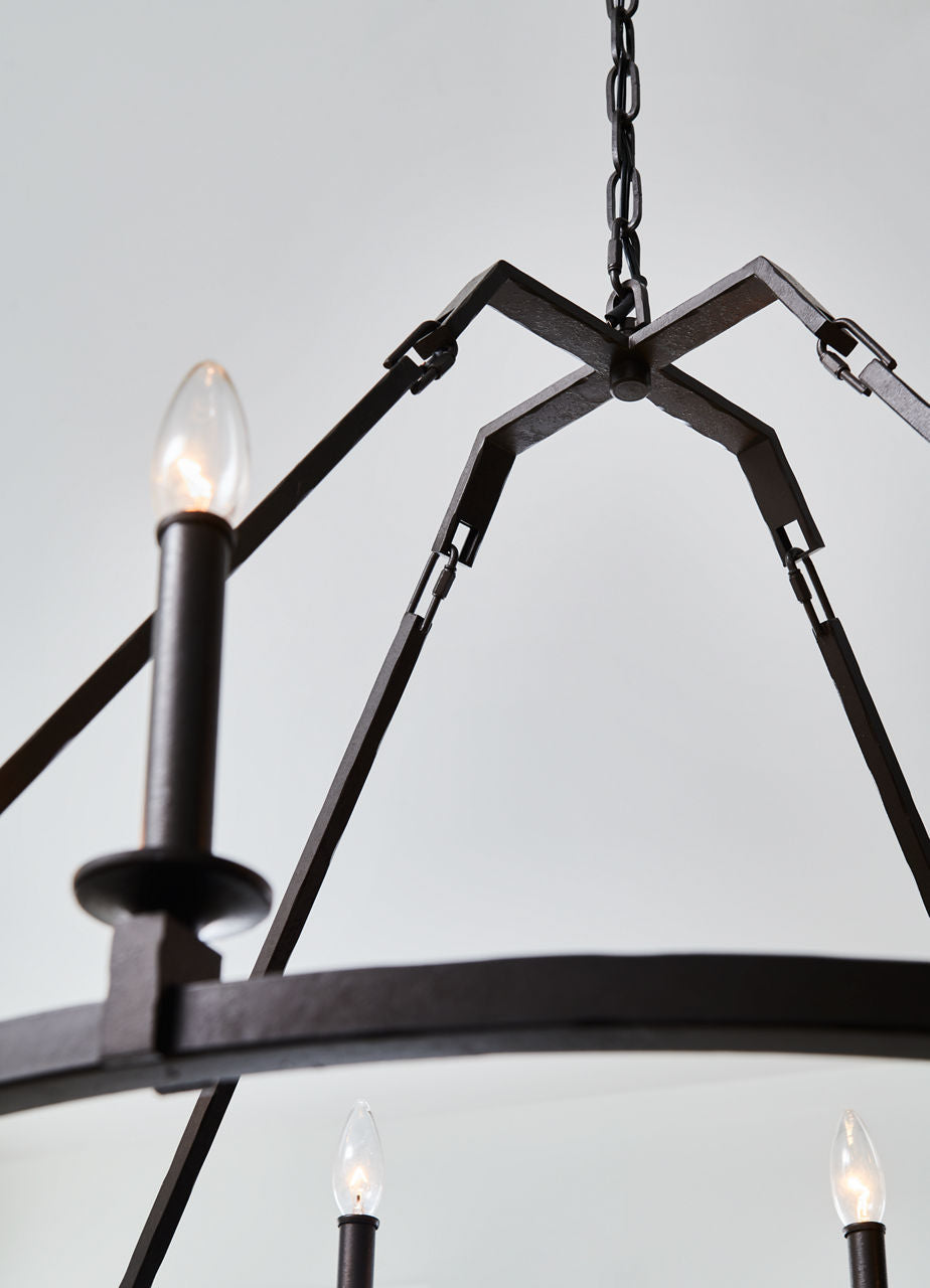 Landen Medium Chandelier Smith Steel
