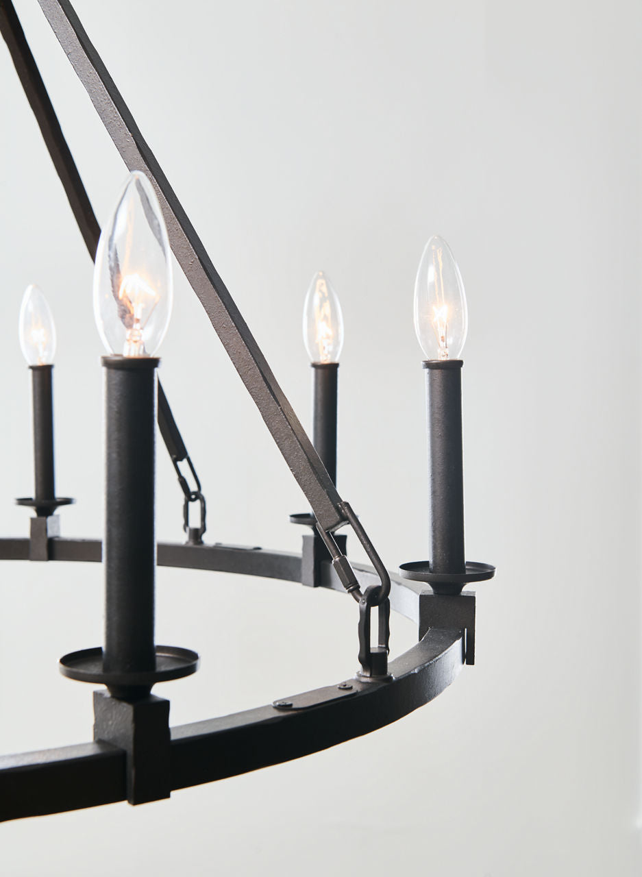 Landen Medium Chandelier Smith Steel