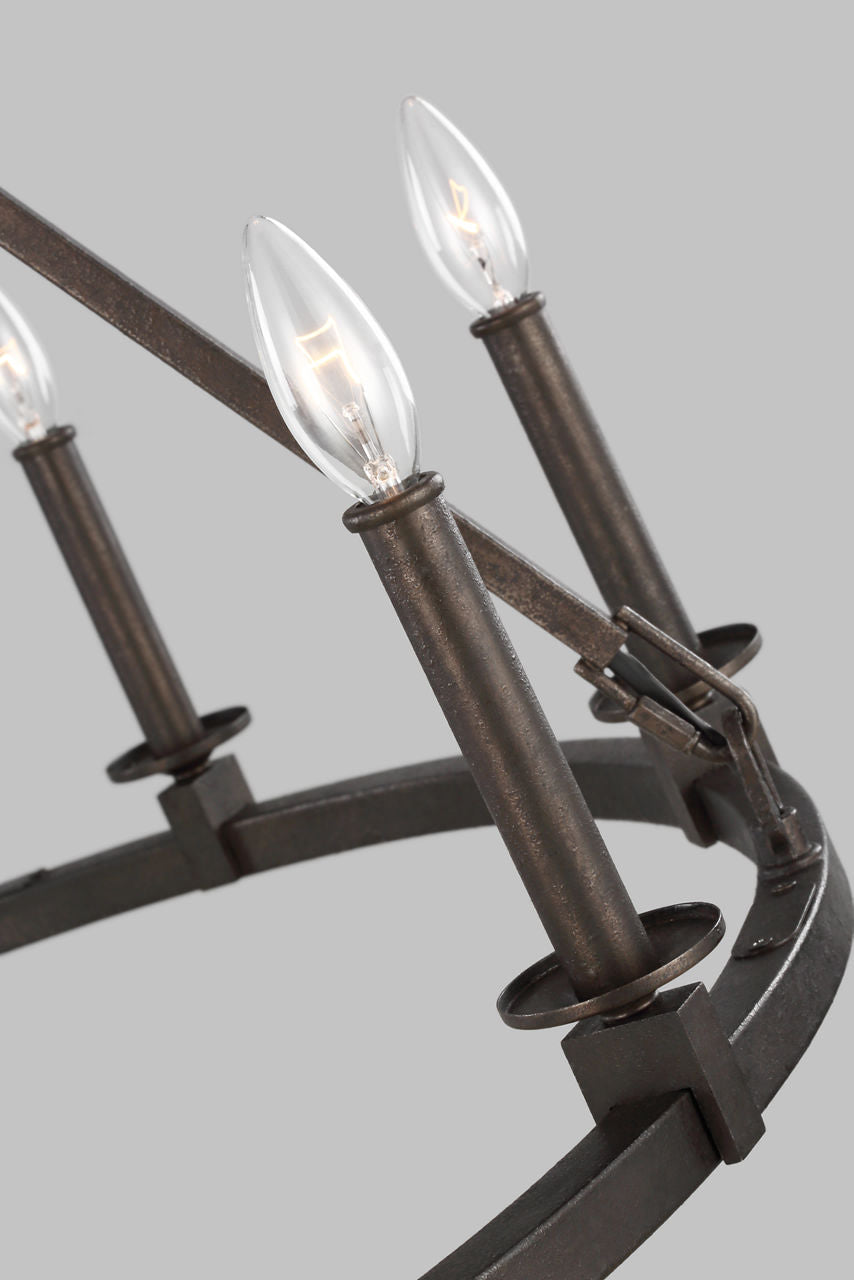 Landen Medium Chandelier Smith Steel