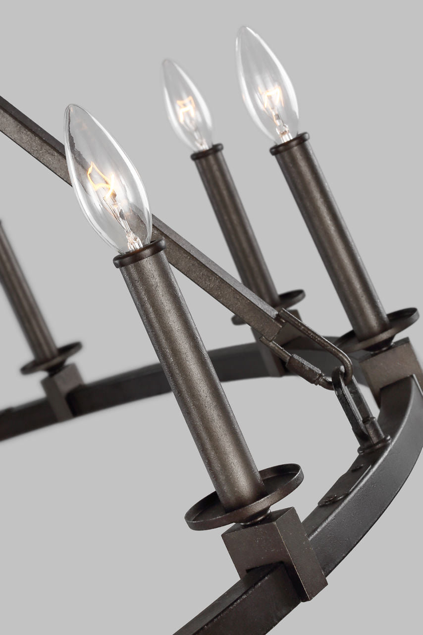 Landen Large Chandelier Smith Steel