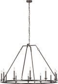 Landen Large Chandelier Smith Steel