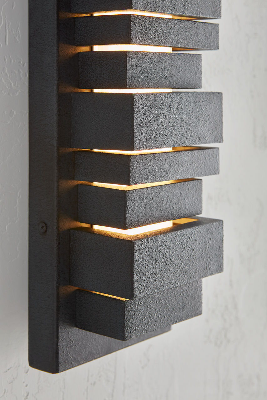 Ledgend Medium LED Outdoor Sconce Dark Weathered Zinc Bulbs Included