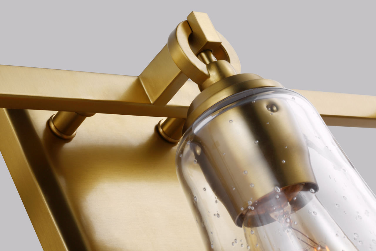 Monterro 3 - Light Vanity Burnished Brass