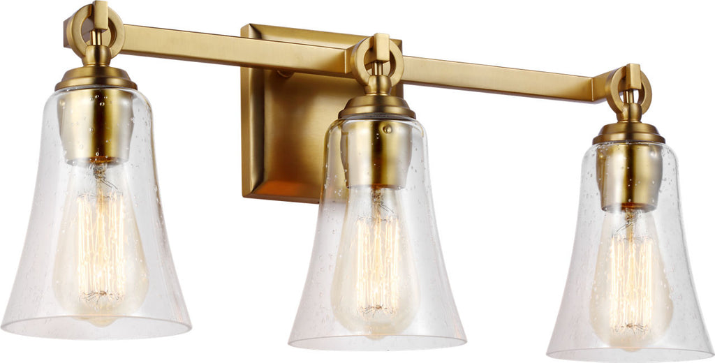 Monterro 3 - Light Vanity Burnished Brass