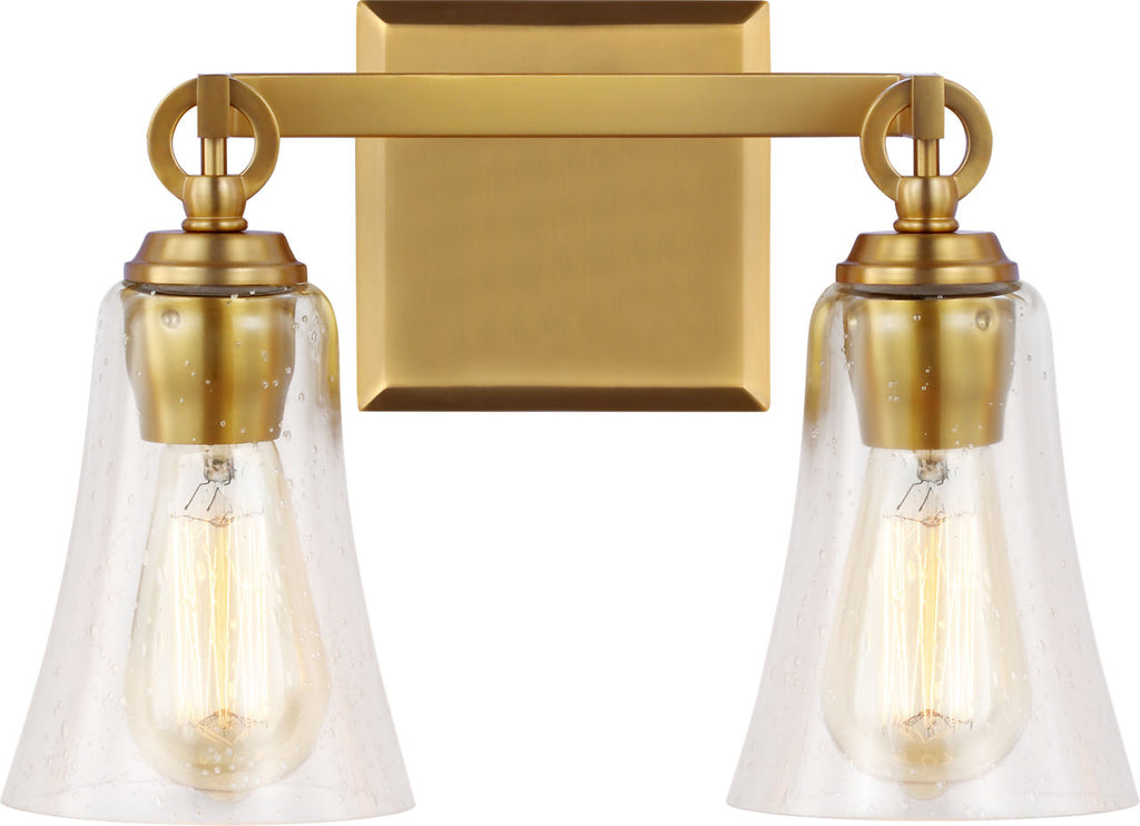 Monterro 2 - Light Vanity Burnished Brass