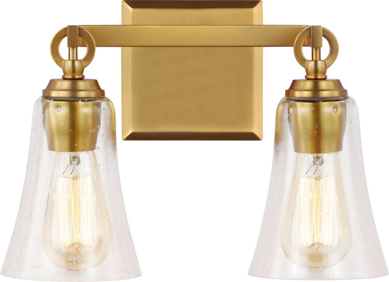 Monterro 2 - Light Vanity Burnished Brass