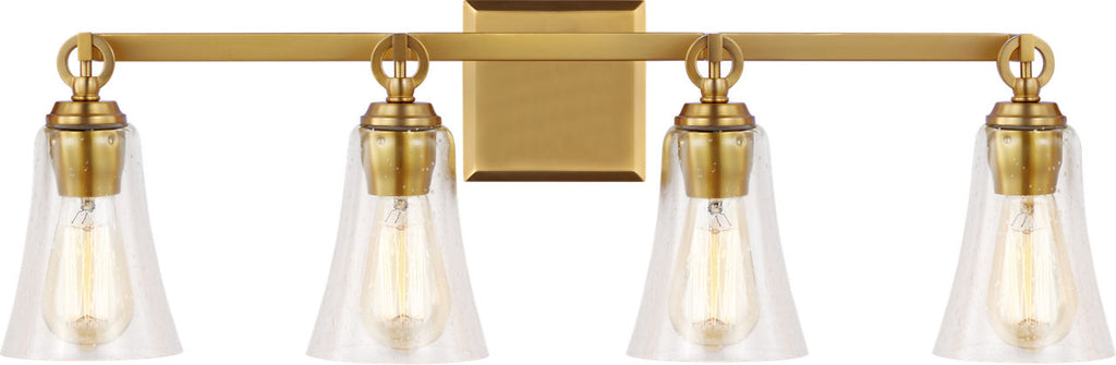 Monterro 4 - Light Vanity Burnished Brass