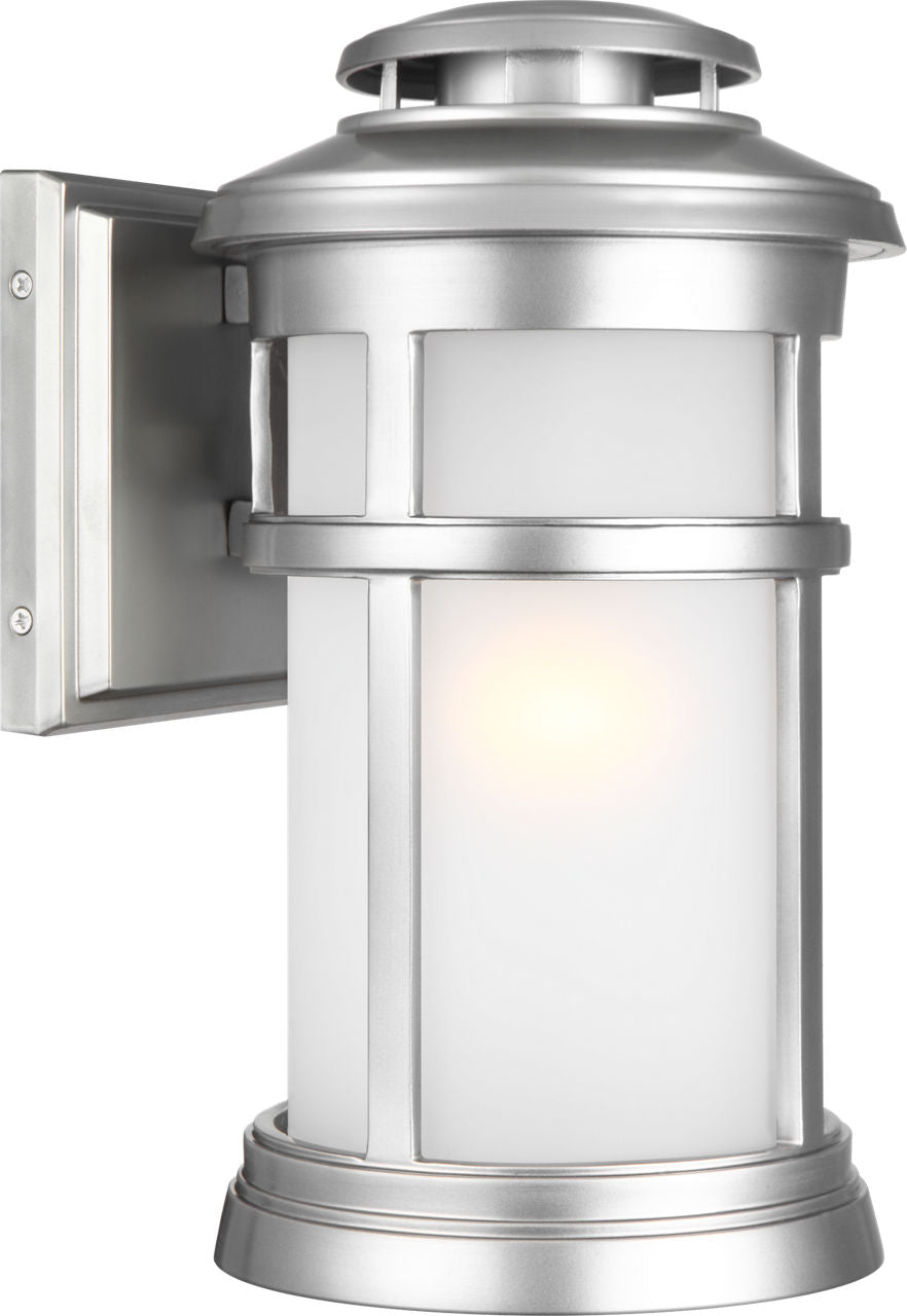 Newport Small Lantern Painted Brushed Steel