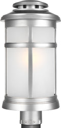 Newport Post Lantern Painted Brushed Steel