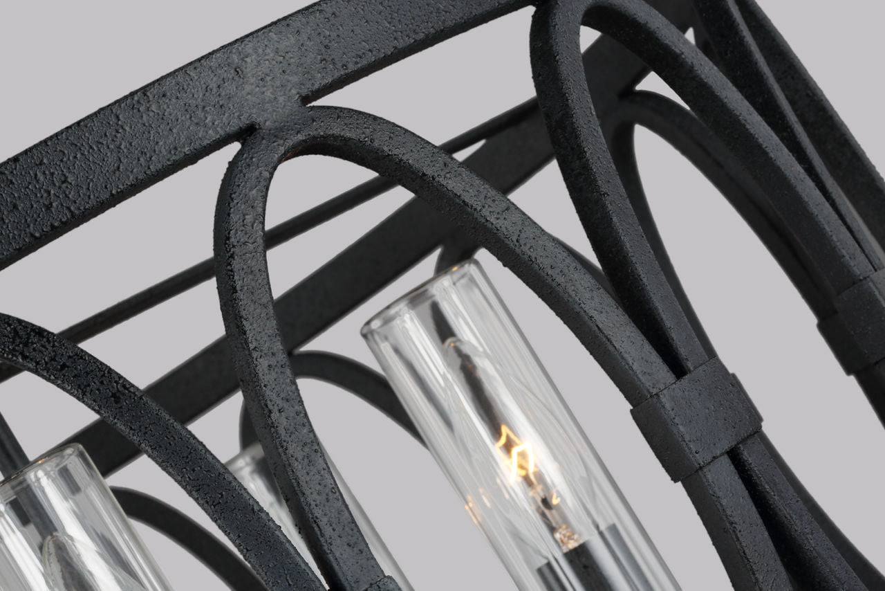 Patrice Chandelier Dark Weathered Zinc