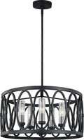 Patrice Chandelier Dark Weathered Zinc